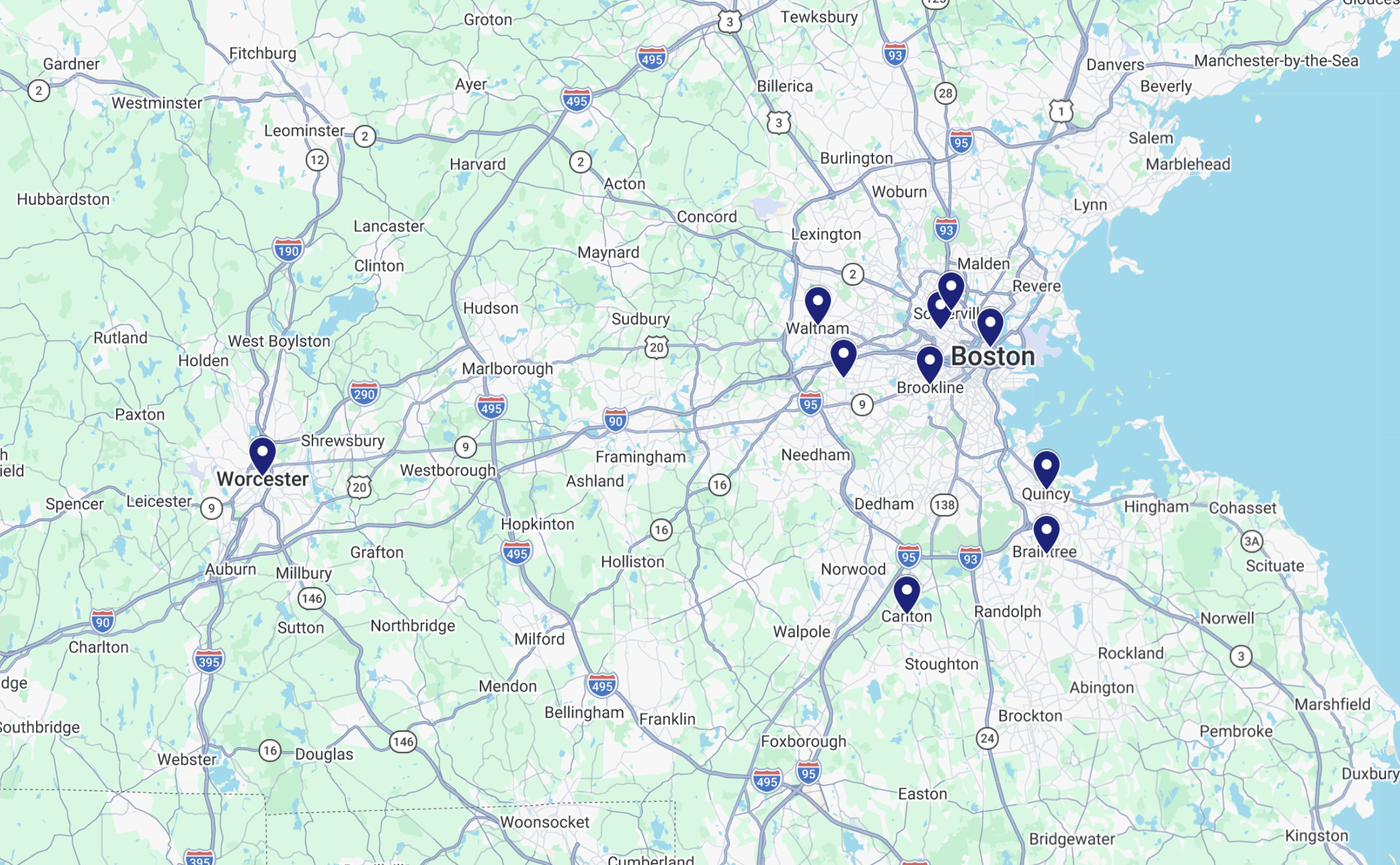 We Serve the Boston Area